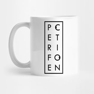 Perfection outline box Mug